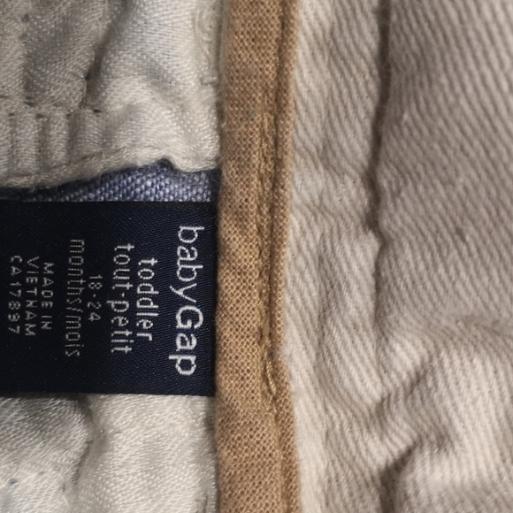 Gap Toddler 100% linen chambray roll up pant - Picture 5 of 6